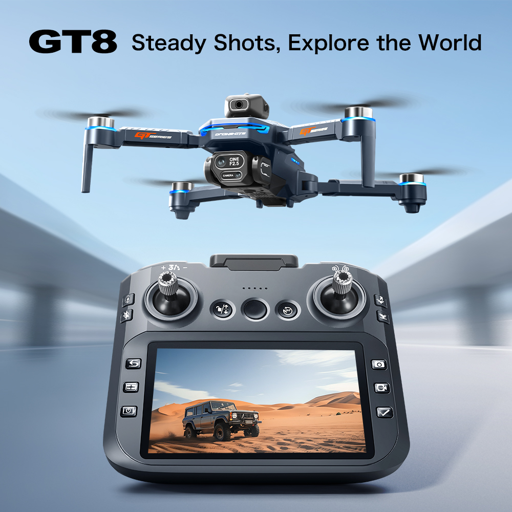 GT8 Max Foldable Drone 8K HD P - огляд і ціна Drone Lidar