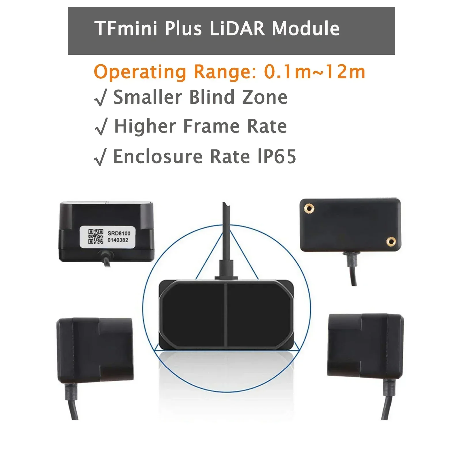 TFmini Plus LiDAR Sensor Modul - огляд і ціна Drone Lidar